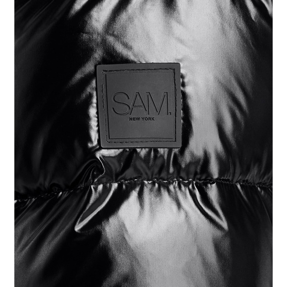 SAM Black Down Parka. Size M - Picture 5 of 14